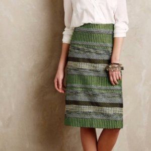 Anthropologie Liefsdottir Woven Pencil Skirt